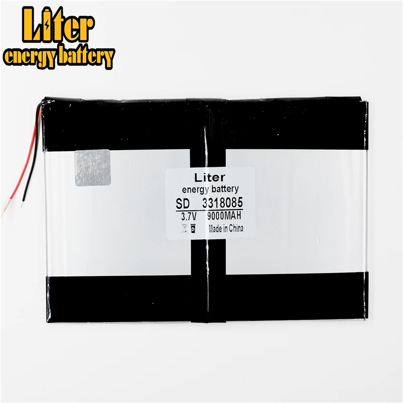 3.7V 9000mAH SD 3318085 (polymer lithium ion / Li-ion battery) for tablet pc,MOBILE POWER BANK;GPS,cell phone,speaker