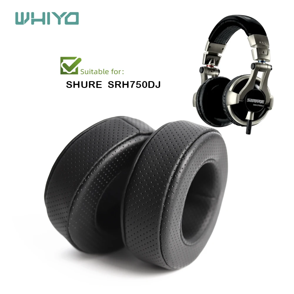 

Whiyo Replacement Ear Pads for SHURE SRH750DJ SRH 750DJ Headphones Cushion Sleeve Velvet Earpad Cups Earmuffes Cover