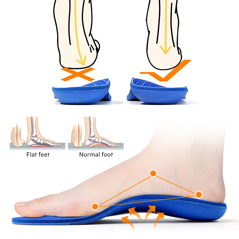 BANGNISOLE-Semelles Orthopédiques pour Pieds Plats, Soutien de la Voûte Plantaire, Pronation du Valgus, Fasciite Plantaire, pour Homme et Femme,