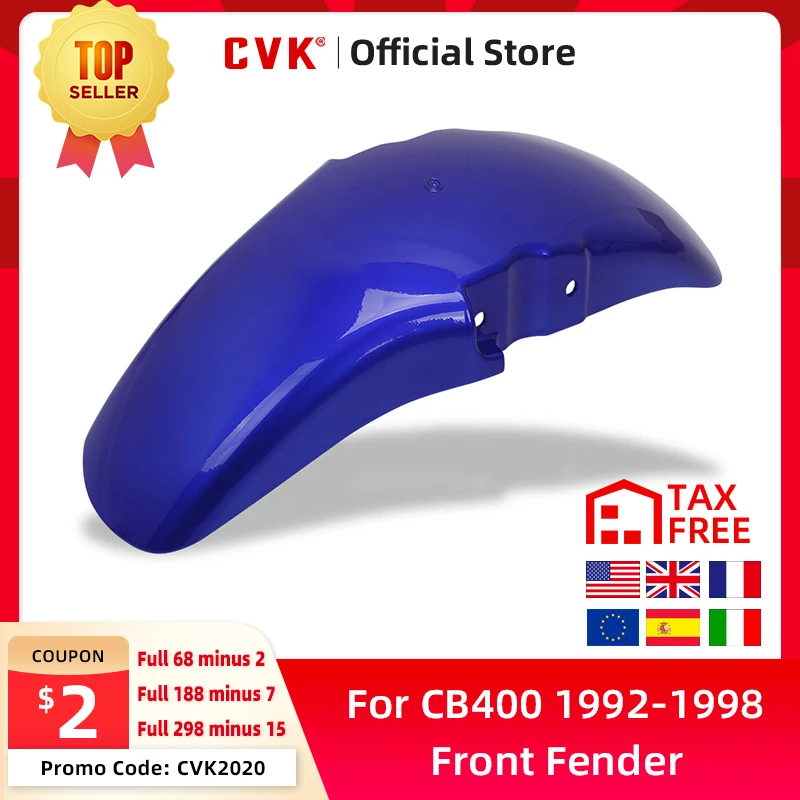 CVK Front Mudguards Fender Mud Splash Guard For HONDA CB400 1992 1993 1994 1995 1996 1997 1998 VTR250 Motorcycle Accessories