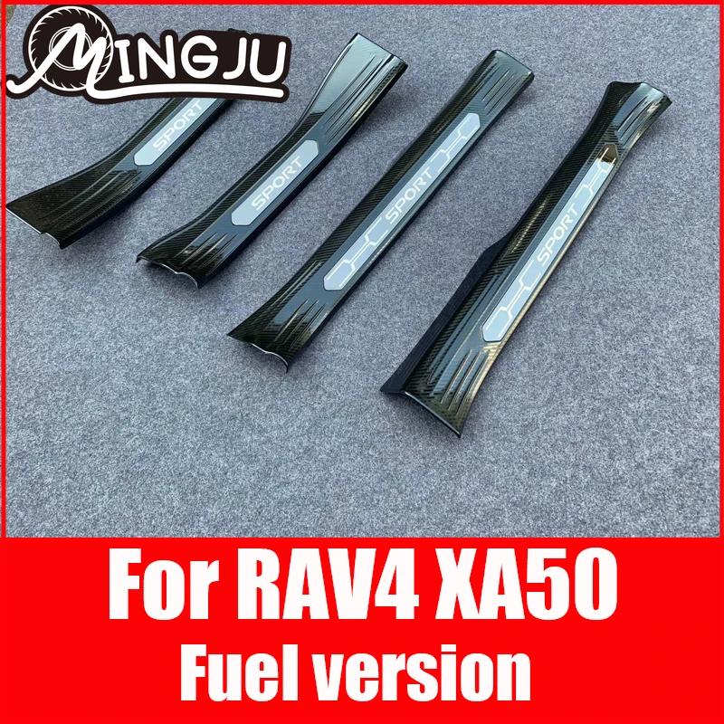 

For Toyota 2020 2021 2022 2023 2024 RAV4 XA50 Threshold Bar RAV-4 Welcome Pedal Modification Gasoline Hybrid Version Accessories