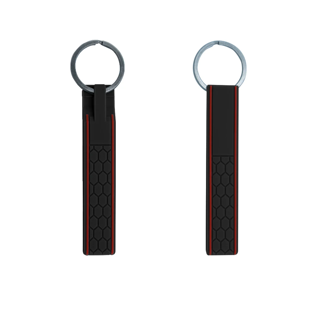 2020 RYHX Factory Wholesale New Design Promotional Gifts Portable Soft Key Ring Silicone Metal Keychain Key Chain for Car Keys