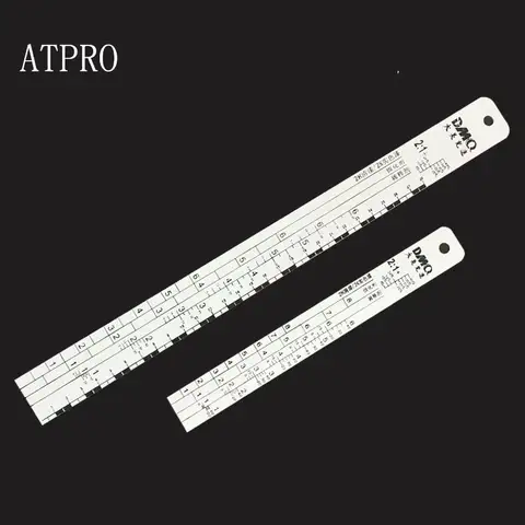 ATPRO 녹 방지 알루미늄 페인트 혼합 눈금자, 스케일 바 포함, 자동차 페인트 사용, 스프레이 페인팅 도구