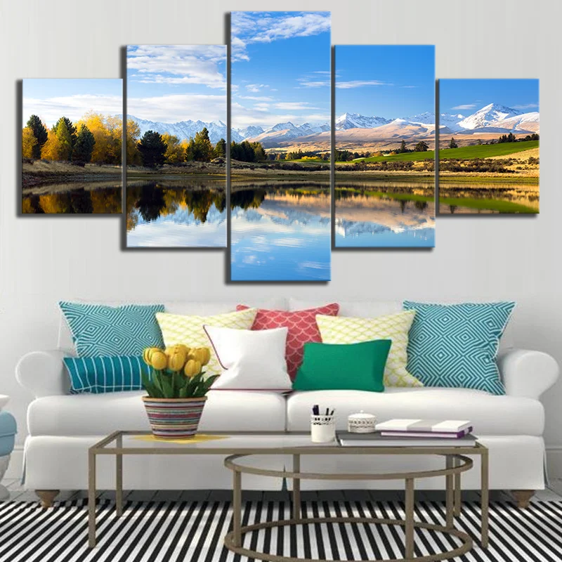 

Landscape Artwork Wall Art Canvas, Living Room Painting, Modern Picture, Poster, Home Decor, 5 Pcs