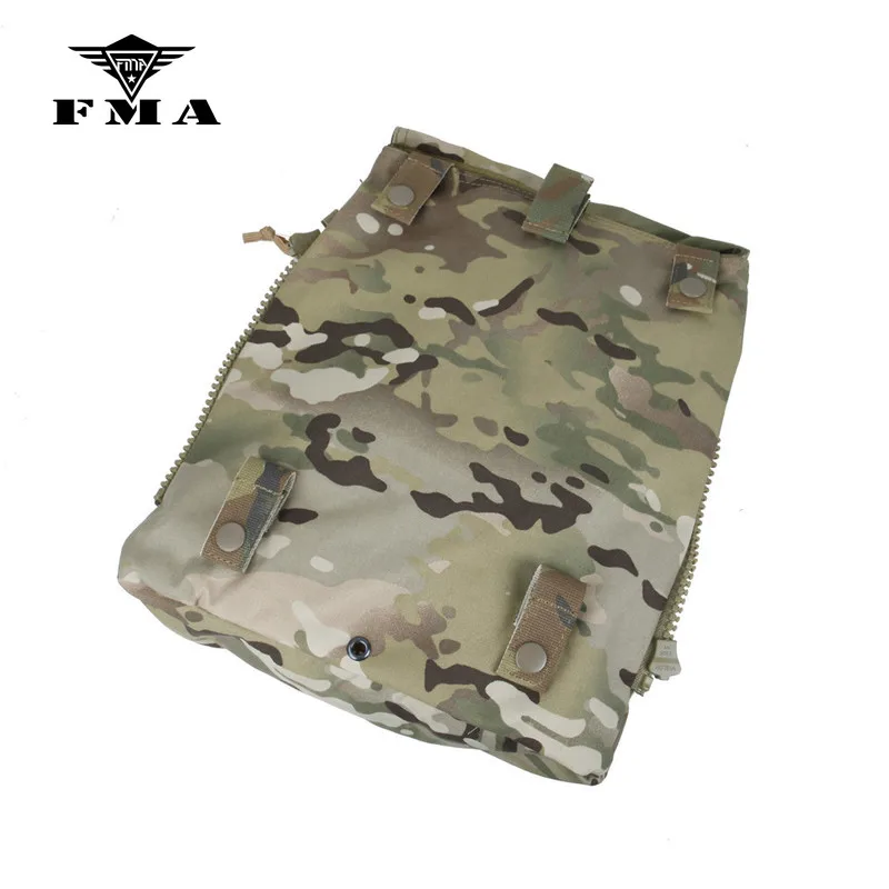 FMA Tactical Zipper-on Panel Pouch Multicam for TMC CPC AVS JPC2.0 Pouch Tactical Vest Plate Carrier Bags Free Shipping