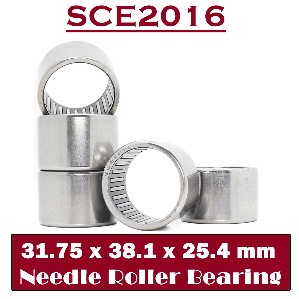 

SCE2016 Bearing 31.75*38.1*25.4 mm ( 5 PCS ) Drawn Cup needle Roller Bearings B2016 BA2016Z SCE 2016 Bearing