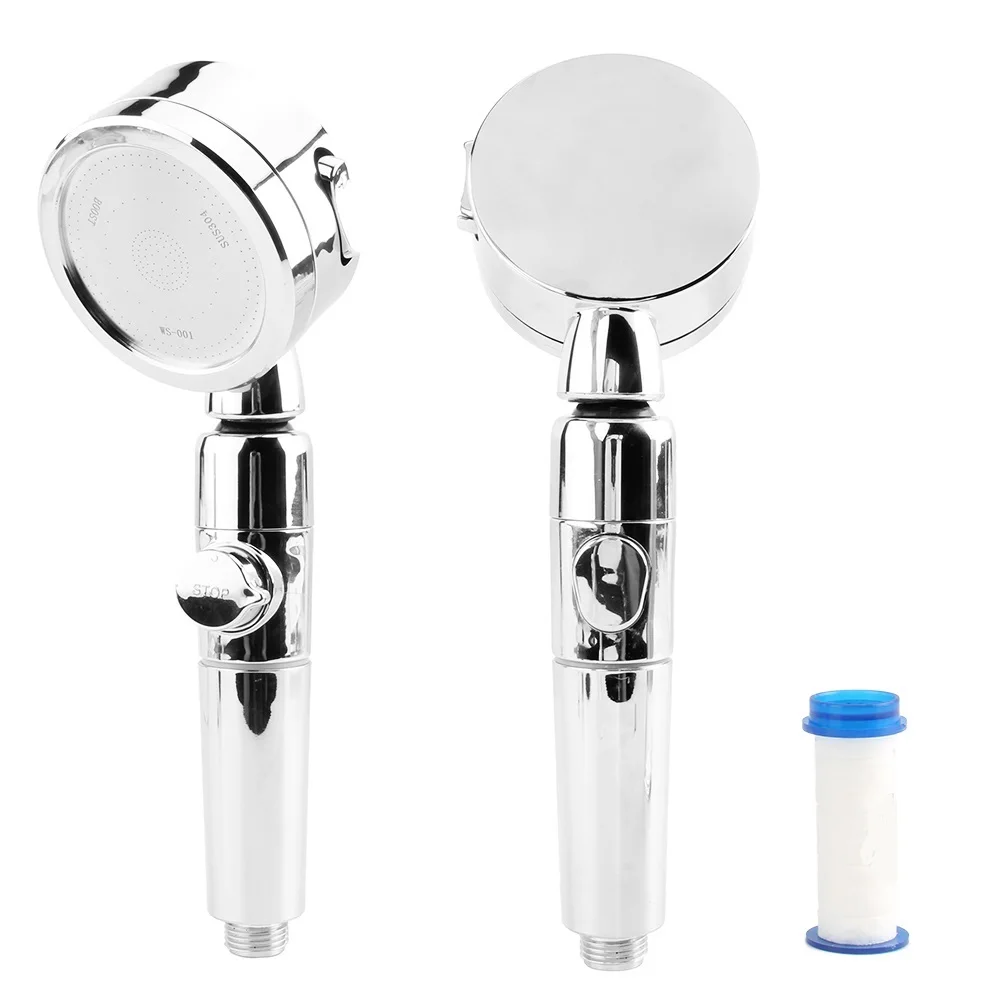 Multi-Function Filter Shower Head Stop Button Multi-Function Sprayer Electric Water-Saving Bathroom Accessories