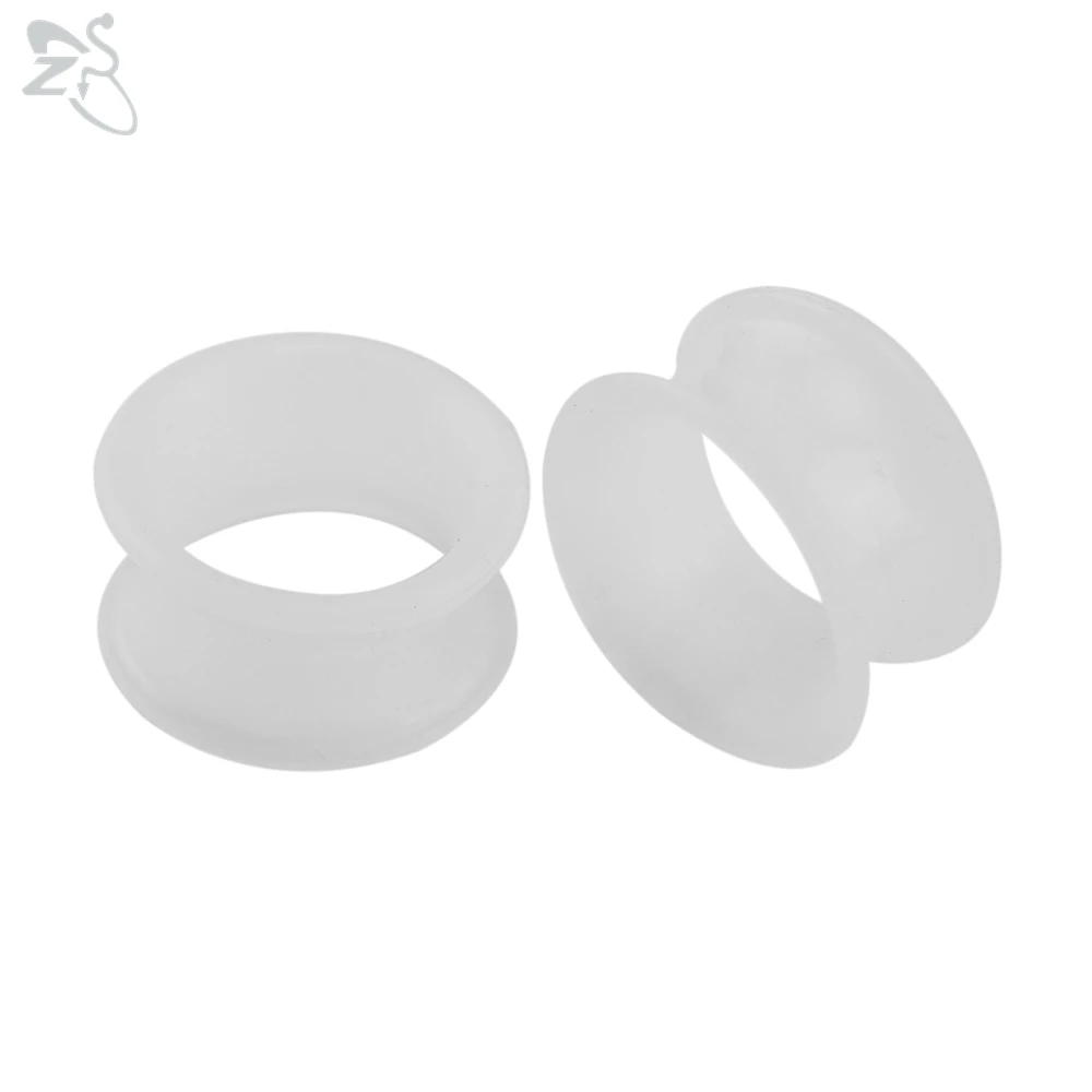 Silicone Thick Double Flared Ear Plug, 2pcs