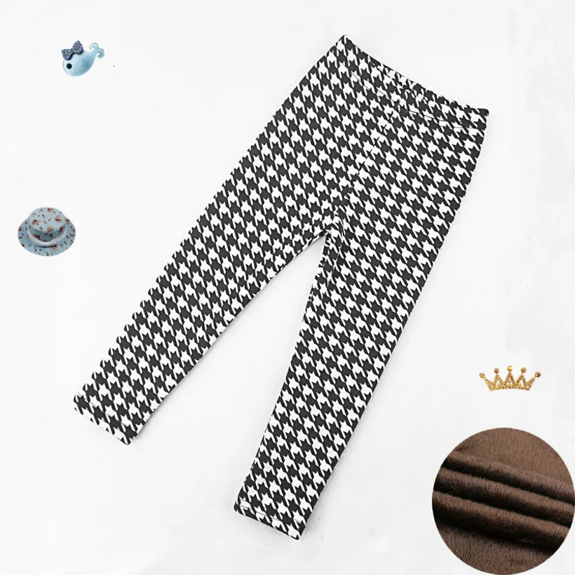 Winter Girls Leggings 2022 Thick Warm Girls Pants Leopard Plus Velvet Kids Leggings Plush Children Trousers Girls Clothes