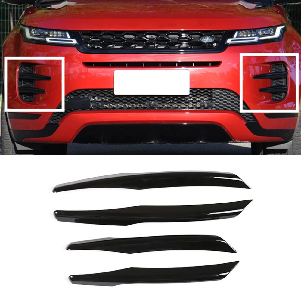 

For Land Rover Evoque 2020 Car Front Fog Light Lamp Decoration Strips Cover Trim