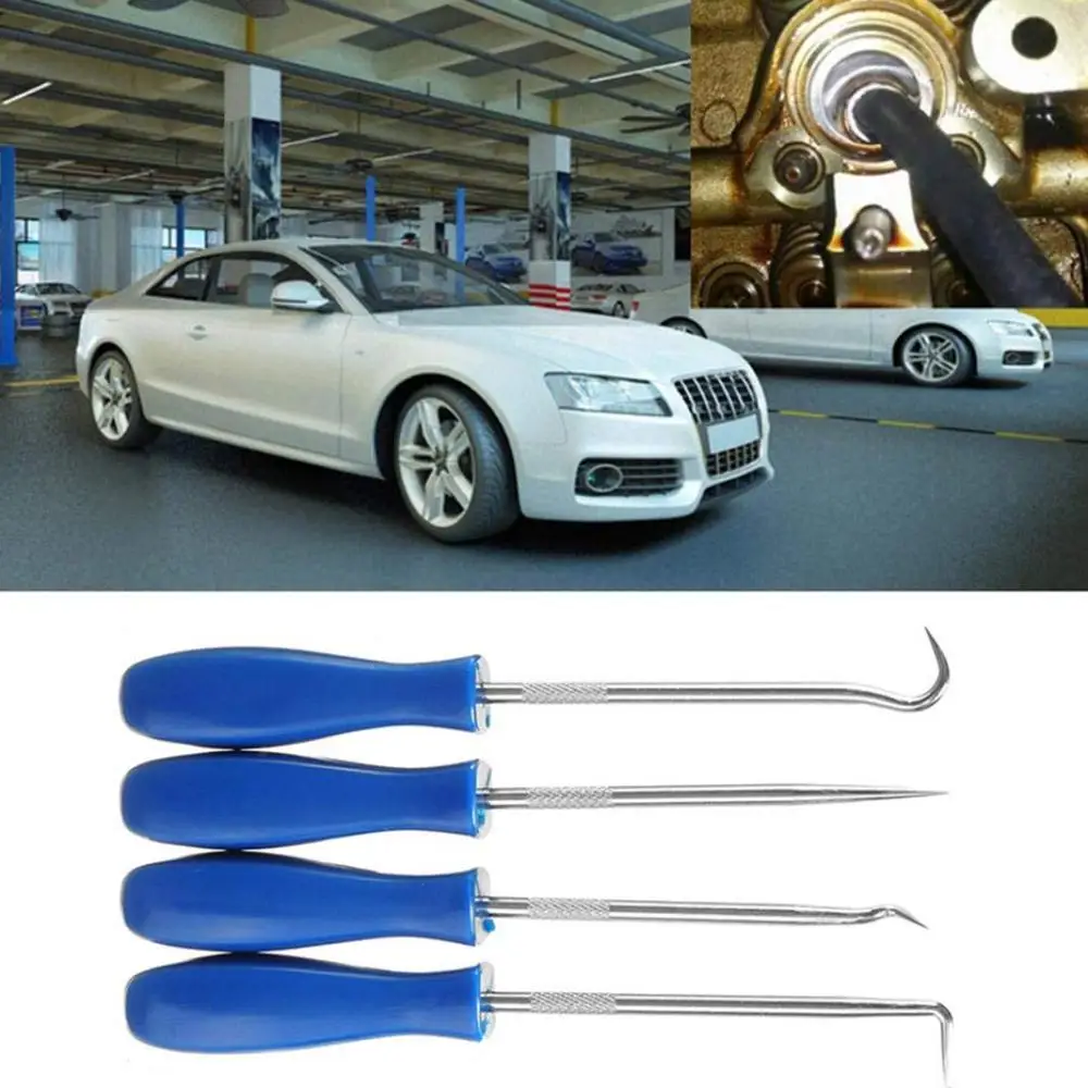 Juego de herramientas de mano para reparación de coche, Mini ganchos de precisión, junta de sellado de aceite, extractor, removedor, 4 Uds.