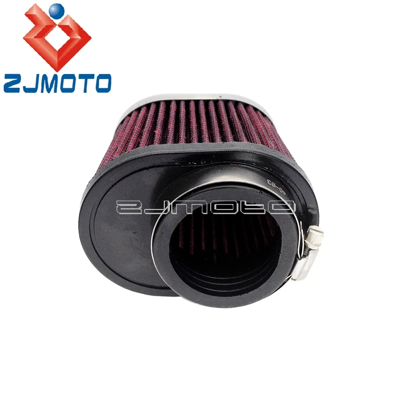 Motorcycle Custom Assembly Universal For Yamaha Honda Suzuki CBR CBF GSXR GXR 48/52mm Air Intake Cone High Flow Filter Cleaner