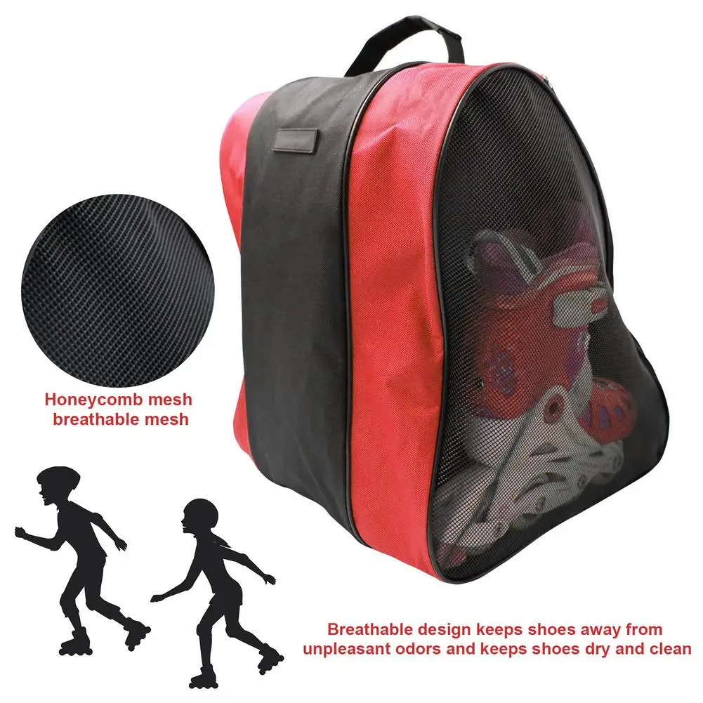 Breathable Skate Carry Bag Case Kids Roller Skates Inline Skates Ice Skates Roller Skating Bag Storage Bags For Outdoor Skates