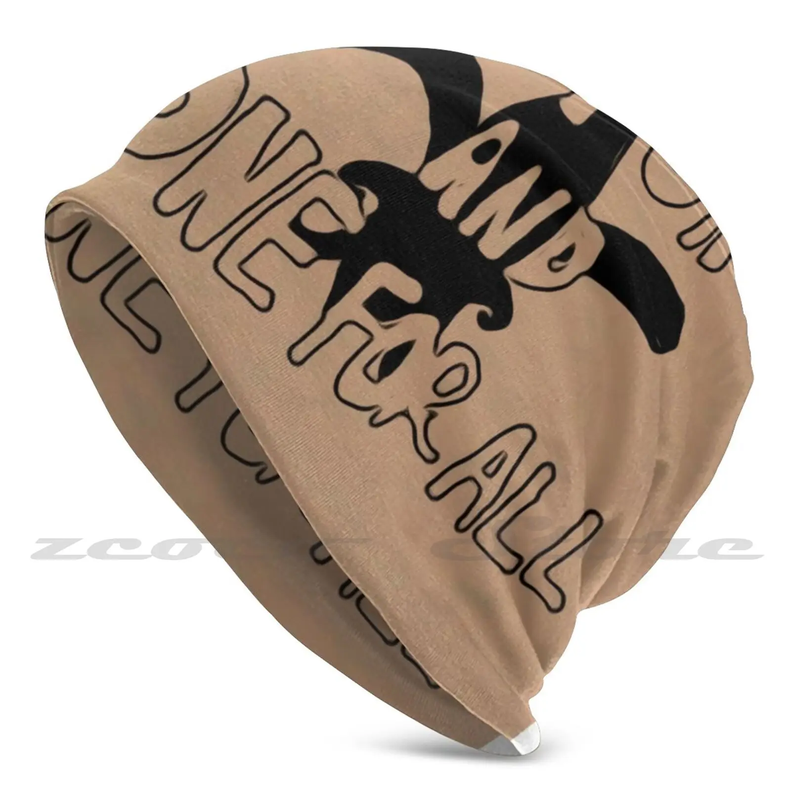 Gorro de punto todo para uno y uno para todos, elástico, suave, patrón personalizado, gorra actual, mosqueteros, Alexandre Dumas