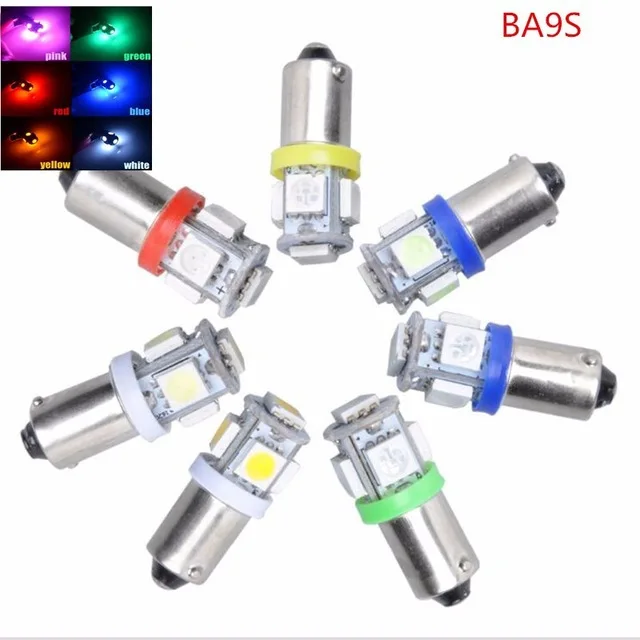 Led Interior Lamp Ba9s-5smd-5050 Display Lamp / Instrument Lamp Reading Lamp Led Lights for Car  Car Accessories  Car Led Light