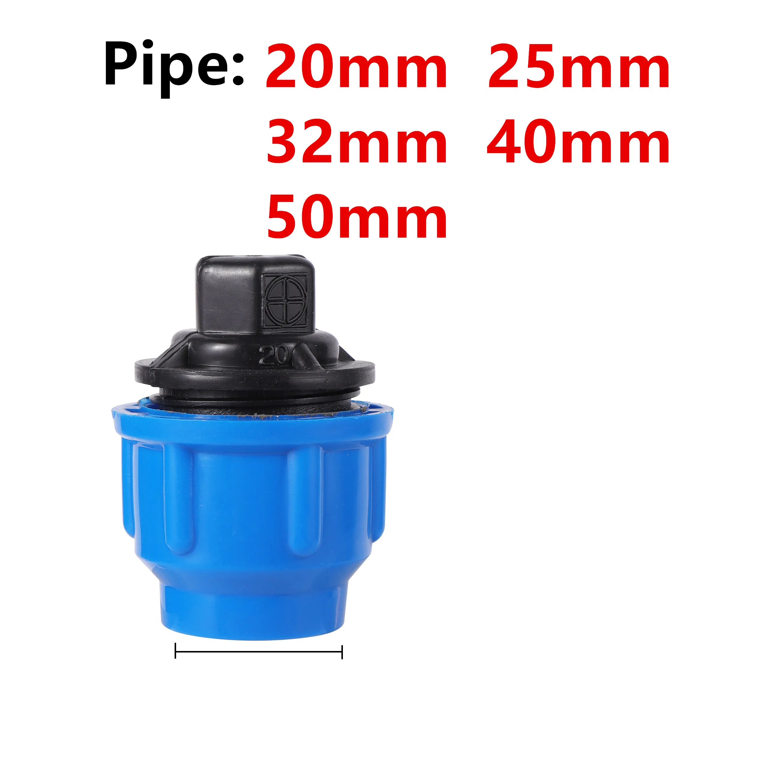 20/25/32/40/50mm PE Schlauch Quick Connector T Quer Gerade Ellenbogen End Kappe DN25 DN32 DN40 DN50 Rohr Direkt Schnell Joint 1Pc