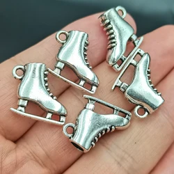 Antiquing 3pcs Skating Shoes Charms For Jewelry Making Fashion Earring Pendant Bracelet Necklace Charm