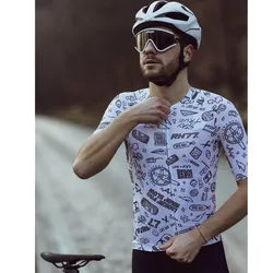 New 2011 Bike Cycling Jersey For Men And Women Summer Couple Mountain Bike Sportswear Quick-Dry Short-sleeved top RH77 Replica