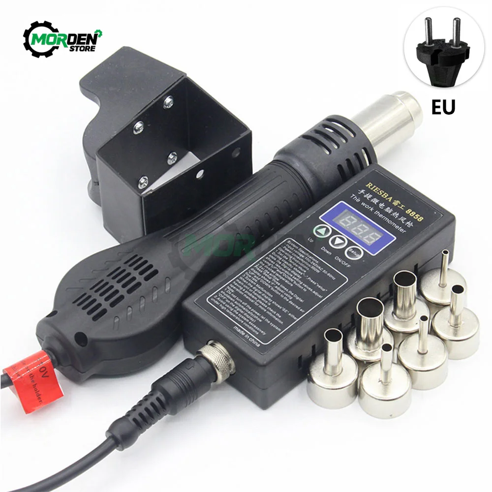 Hot Air Gun 8858 Micro Rework Soldering Station LED Digital Hair Dryer For Soldering 700W Heat Gun Welding Repair Tool