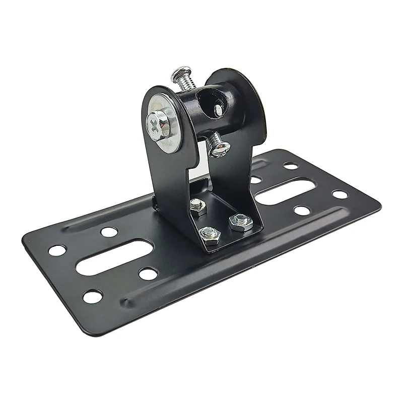 GHXAMP Speaker Wall Mount Bracket Surround KTV box Chrome Speaker Hanger Universal ledge For 5-6 inch Speaker 2PCS