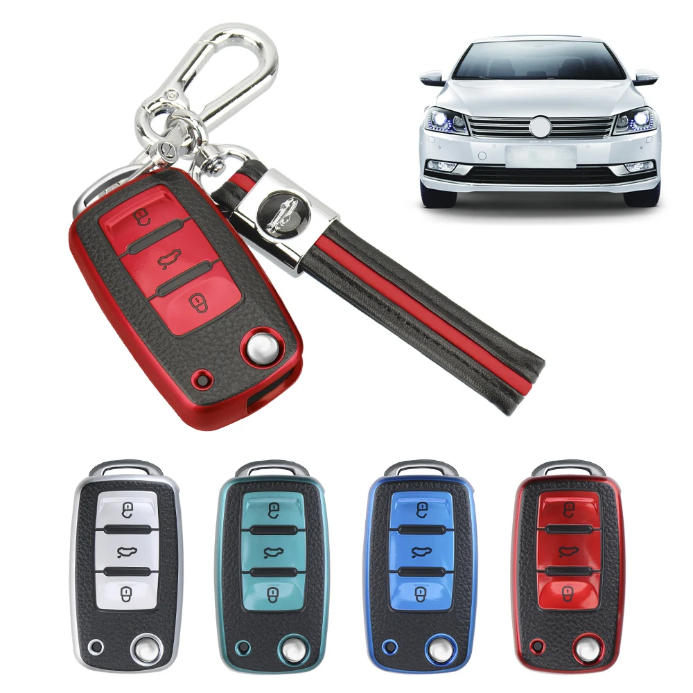 3 Button Car Key Shell Key Case for Car For VW Volkswagen Bora Lavida plus Sagitar Lamando Jetta Passat Polo Tiguan Gran Lavida