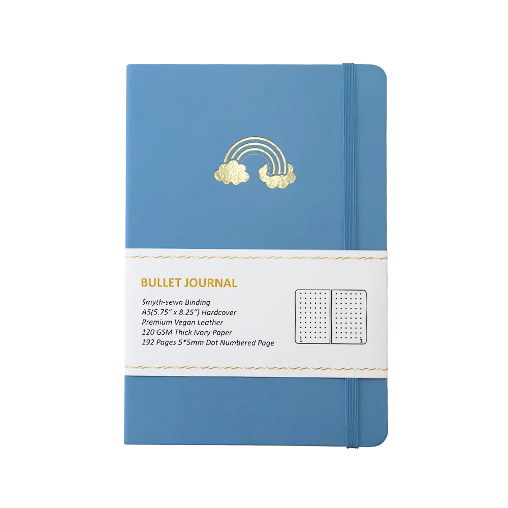 Customizable Cute Stationery Bear Design Baby Blue A5 120gsm Thick Paper No Bleed Through Kids Daily Planner Pad