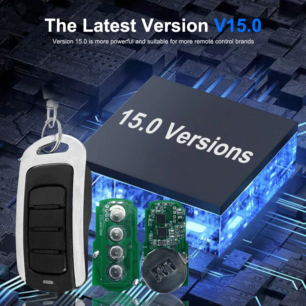 Imagem -03 - Controle Remoto Aperto-garagem Tx024342 Tx02868-2 Azul 4025 Tx02968-2 4022 Tx02-434-2 4020 Tx03- 434 43342 Mhz 868mhz