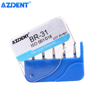AZDENT Dental Diamond Bur BR-31/SF-41/BR-40/FO-32 Two Layer diamond for High Speed Handpiece 5pcs/box