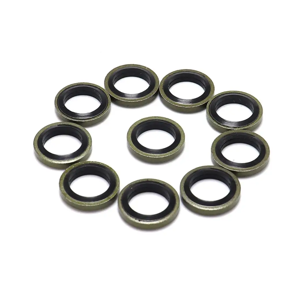 M8 M10 Banjo Bolt Oil Drain Screw Sealing Washer Gaskets 40 pcs for Motorcycle Hydraulic clutch Brake Pump Brake Hose Caliper