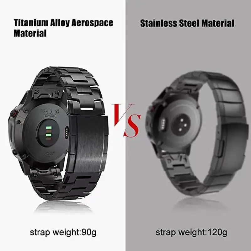 26mm 22mm Titanium Strap for Garmin Fenix 8 Tactix8 51mm 47mm Fenix 7X Quick Fit connector replacement strap for Garmin Enduro3