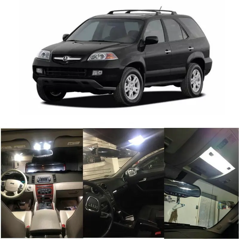 

Car Interior Led Light Kit For 2006 Acura MDX RL RSX TL TSX Licnse plate Dome Map trunk Lamp bulb error free t10