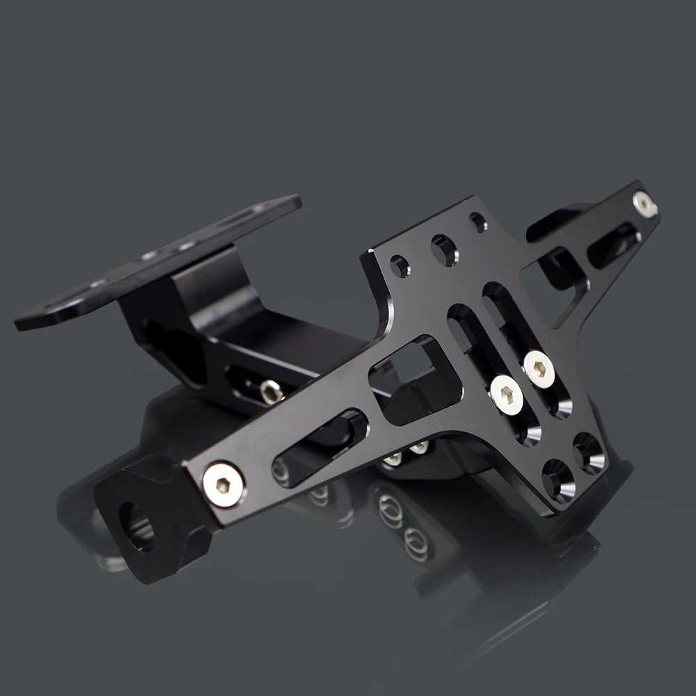 CNC Motorcycle Rear License Plate Mount Holder & LED Light For bmw r1150r g310r s1000r f800gs k1200r k1300s ninet