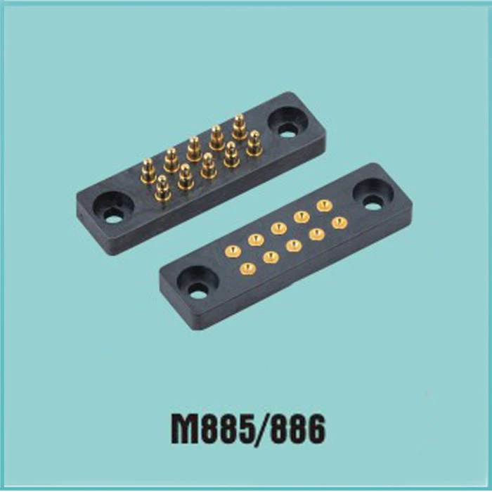 

10P Probe Connector Spring Thimble Charging Spring Pin Conductive Connector Electronic Contact 6P Male and Female Pins