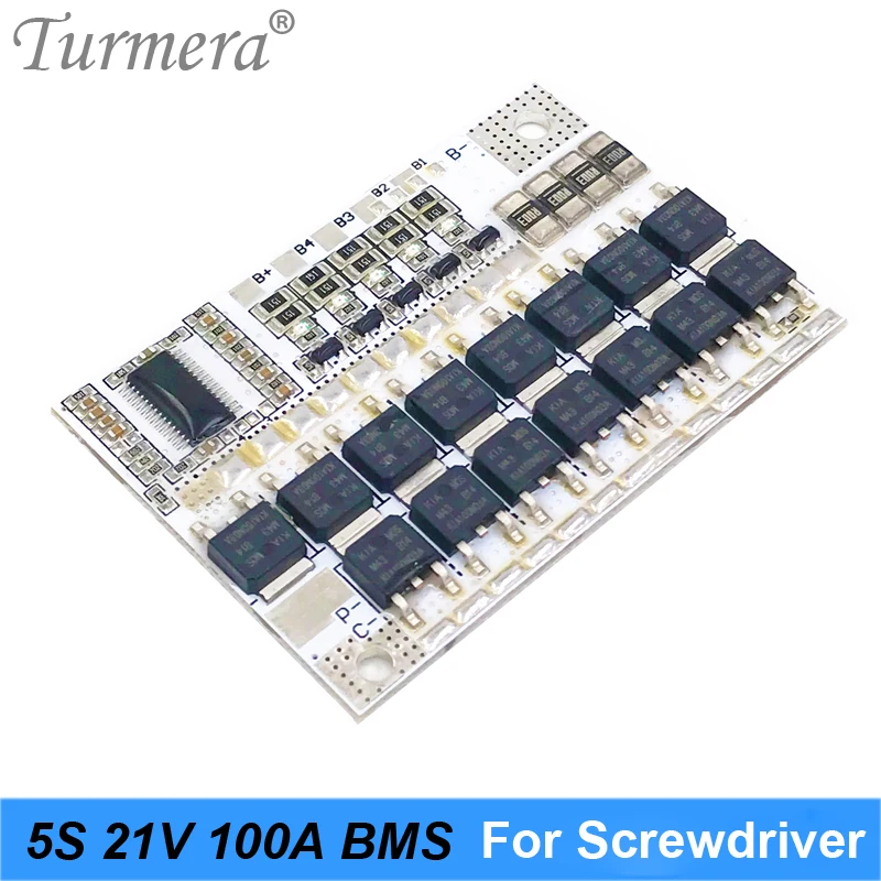 3S 4S 5S BMS 12V 16.8V 21V 100A BMS płyta zabezpieczająca baterię litową z modułem równowagi dla 10.8V 14.4V 18V śrubokręt bateria