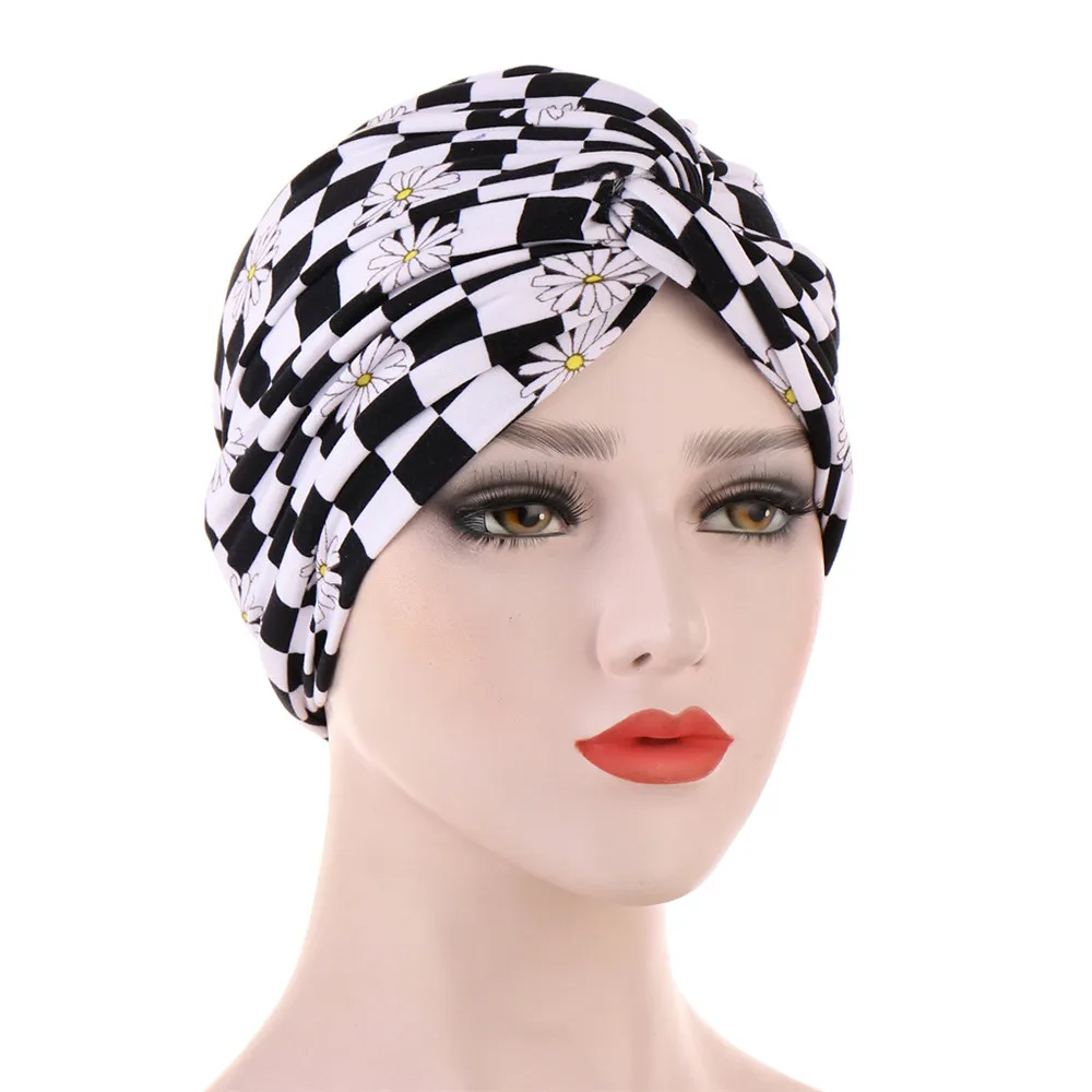 New Forehead Twist Cross Inner Caps for Hijab Bonnet Fashion Print Muslim Turban Africa Wrap Head Scarf Islamic Hijabs Turbante