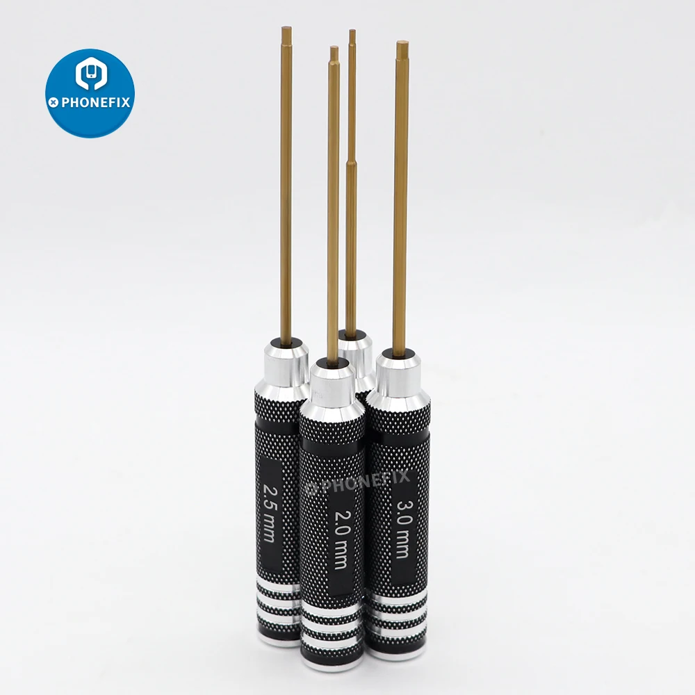 1,5mm 2,0mm 2,5mm 3,0mm Hex Schraube Fahrer Set Titan Hexagon Schraubendreher Tool Kit für Multi-achse FPV Racing Drone RC Hubschrauber