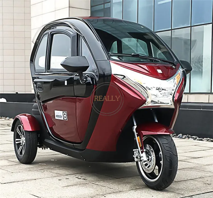 Adult Electric Tricycle Passenger Tuk Tuk Car Mini Family Vehicle 3 Wheel Cargo Tricycle Mobility Scooter For Elderly