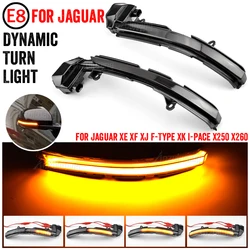 2pcs LED Dynamic Side Mirror Sequential Indicator Blinker Light Fit for Jaguar XE XF XJ F-TYPE XK XKR I-PACE X250 X260