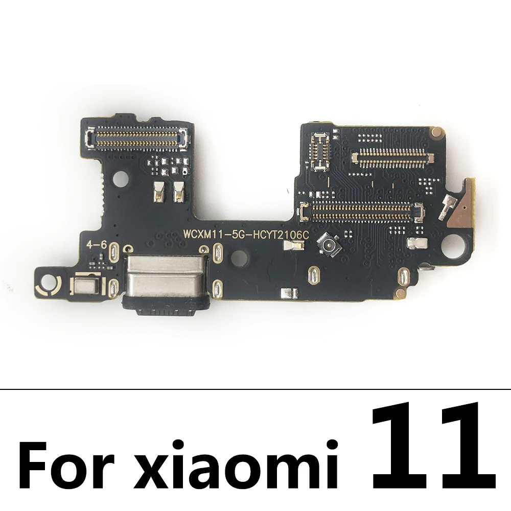 USB Charging Connector Board Port Dock With Microphone Flex Cable For Xiaomi Mi 6 11 10T 10 9 8 Se A1 A2 Lite A3 Note 3 Pro