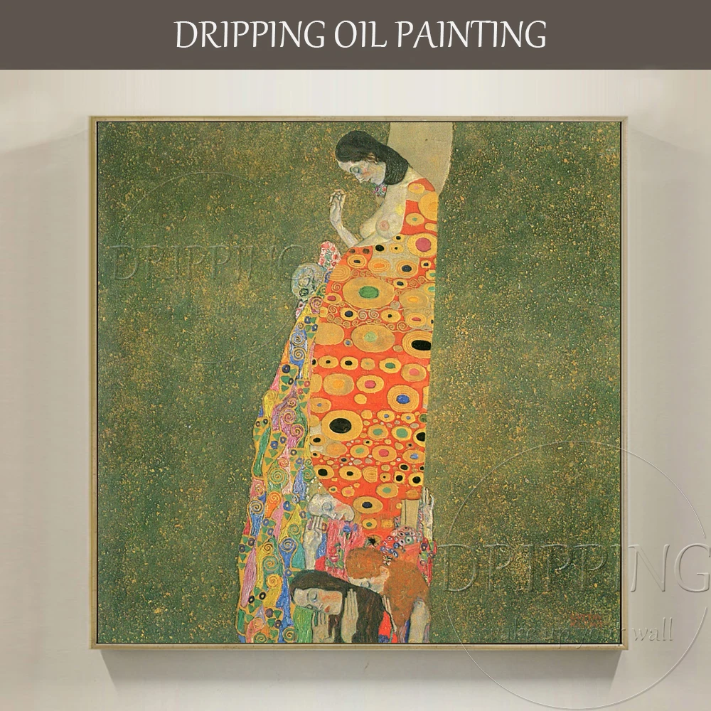 

Artist Hand-painted High Quality Gustav Klimt Hope Oil Painting Reproduce New Impressionist Gustav Klimt The Hope Oil Painting