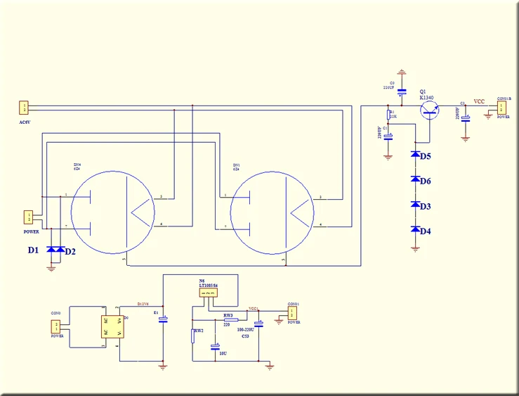 Điện Áp Cao Dây Tóc Lọc PSU Cho Ống Preamp/Điện Preamp 6Z4 Ống Chính Pháp