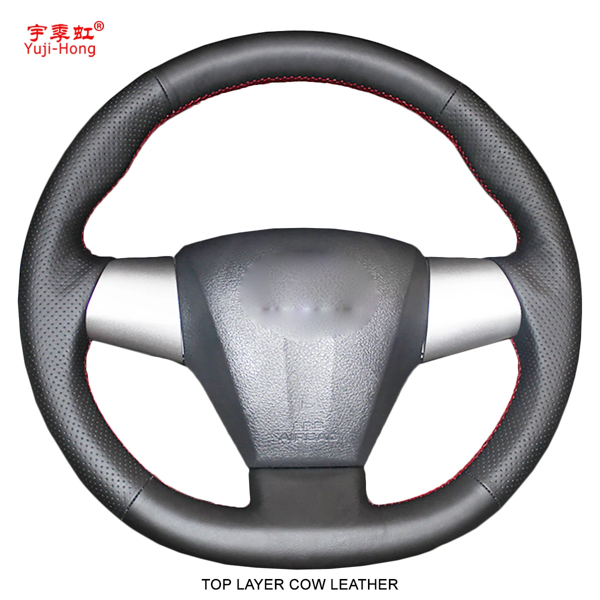 

Yuji-Hong Genuine Leather Car Steering Covers Case for Toyota Corolla 2011 RAV4 2012-2013 Top Layer Cow Leather Cover