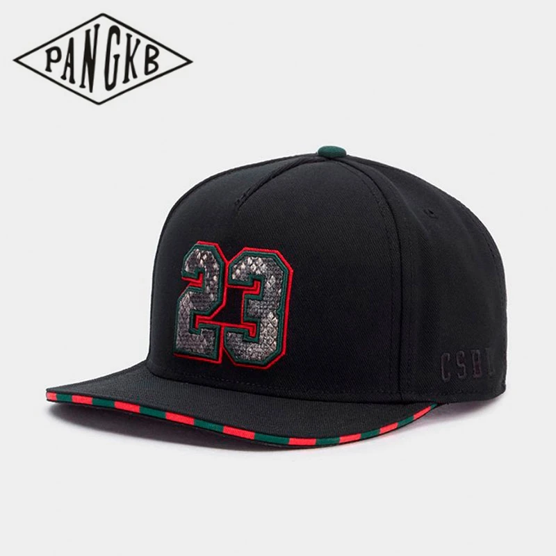 PANGKB Brand 23 CAP constrictor basketball snapback hat for men women travel adult outdoor casual sun baseball cap bone