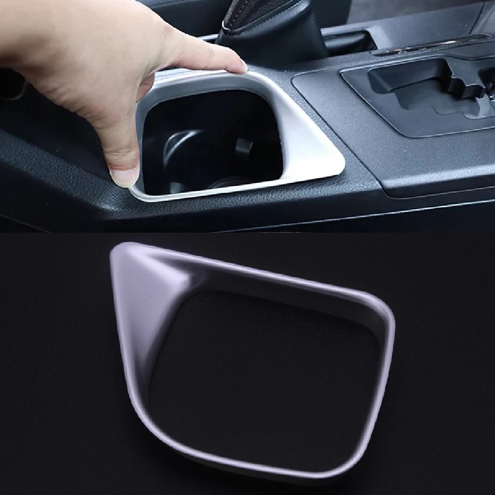 JEAZEA 1Pc ABS Water Coffee Drink Cup Holder Frame Decorative Cover Trim Styling Decal Fit For Toyota RAV4 RAV 4 2016 2017 2018