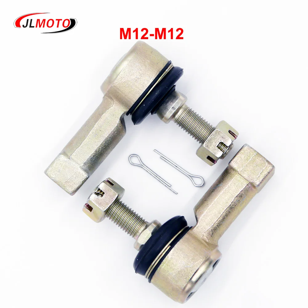 1Pair M12-M12 Tie Rod Ends Kit Fit For DS Golf Cart 102288301 102022601 ATV Honda FourTrax TRX300 Yamaha YFM350 450