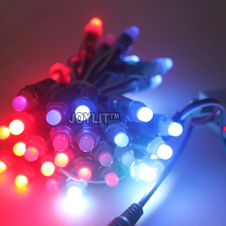 New Brand Drop Colorfull 12MM Pixel Christmas Lights RGB Led Pixel String Light 300pcs/lot