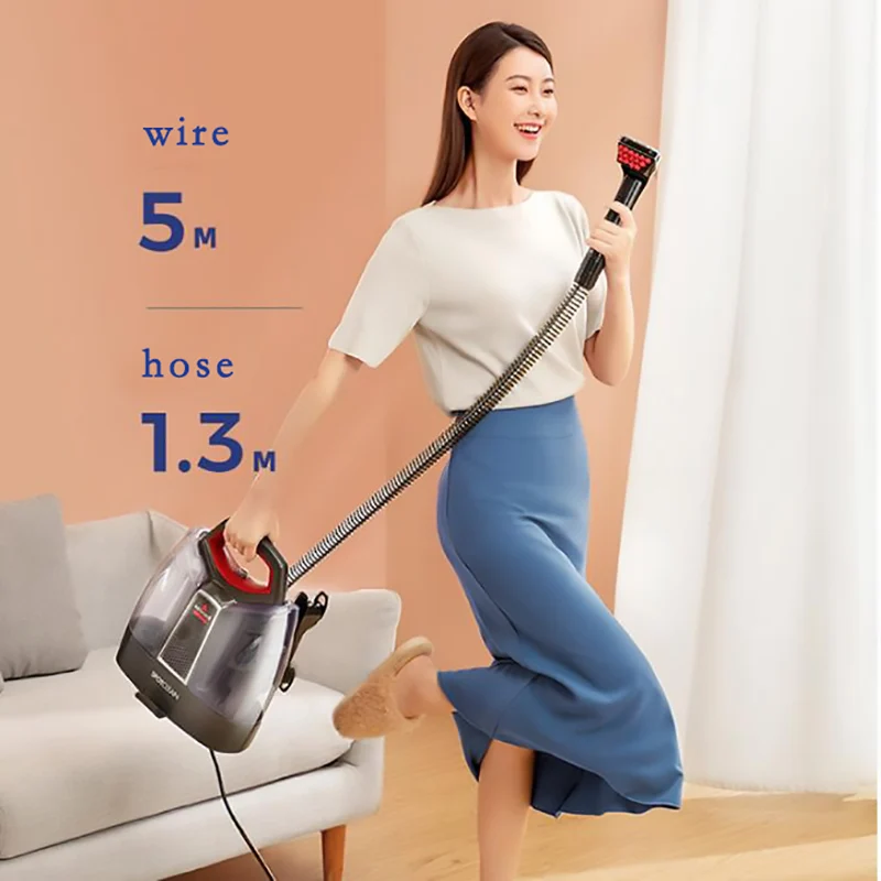 Household Handheld Steam Cleaner  Sofa Carpet Curtain Car Vacuum Cleaner Spray Suction Integrated Machine Cleaning Machine