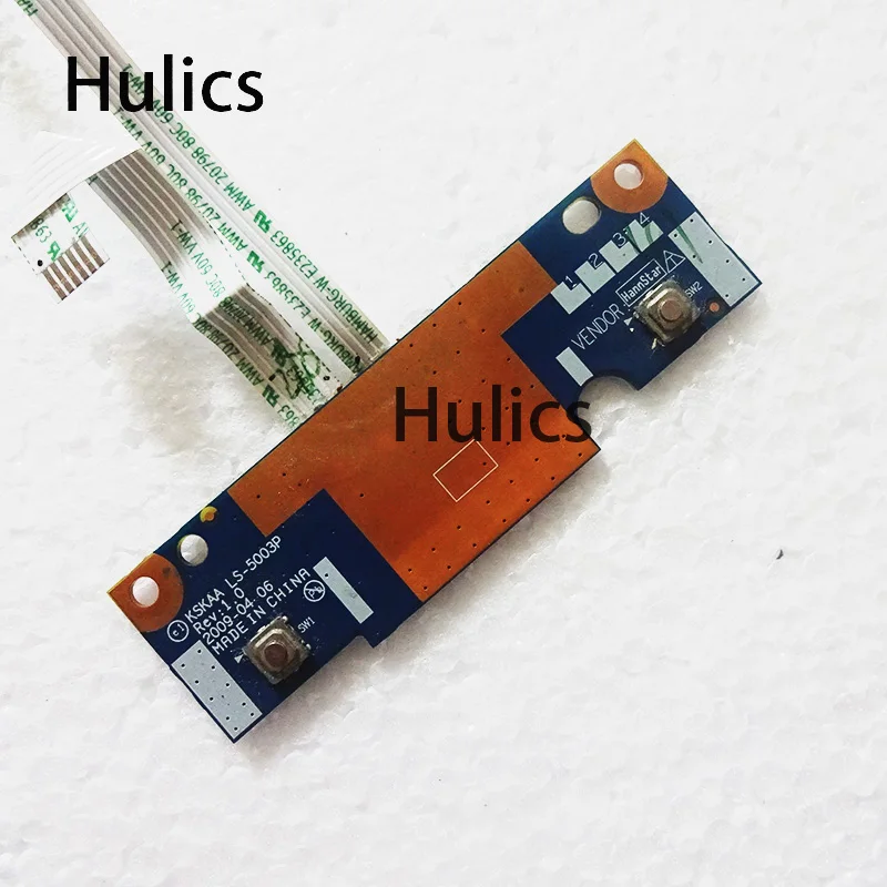 Hulics Used FOR Toshiba Satellite A500 Touchpad Switch On Off Board With Cable LS-5003P