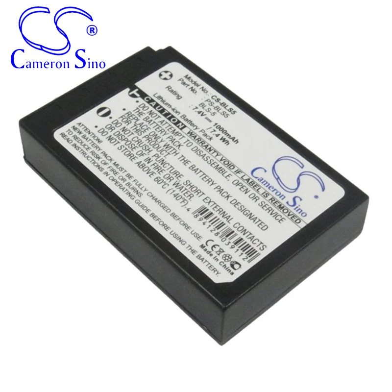 CameronSino – batterie pour appareil photo numérique Olympus OM-D, E-M10, E-PL5, E-PL6, E-PL7, E-PM2, stylet 1 E-PL8, compatible avec Olympus BLS-5