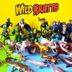 Wild Kratts Animals Brother Martin Chris Koala bat lizard whale dolphin zebra Orangutan chameleon lion Jimmy igures kids Toys